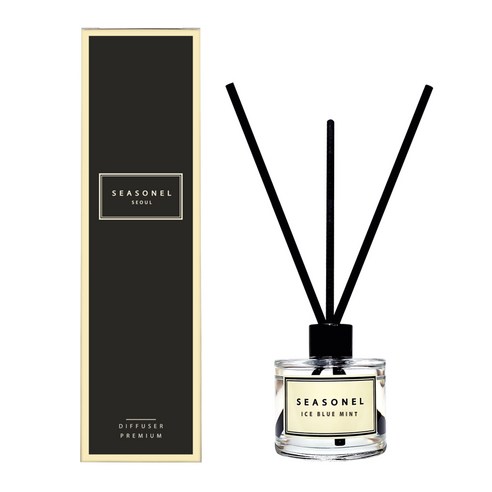 시즈넬 플라워 디퓨저 50ml 플레인, 아이스 블루 민트