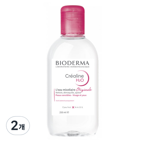 바이오더마 크레알린 센시비오 H2O 클렌징워터, 250ml, 2개