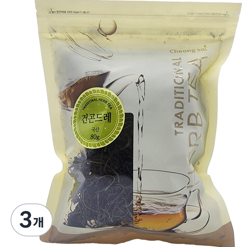 청솔 건곤드레, 80g, 3개