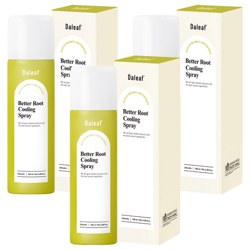 달리프 클로렐라 베러루트 두피 쿨링스프레이, 100ml, 3개