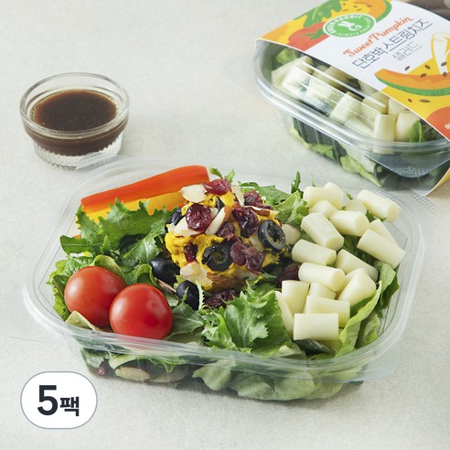 그린래빗 단호박 스트링치즈 샐러드, 205g, 5팩