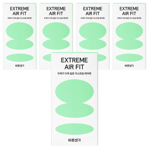 바른생각 익스트림 에어핏 초박형 콘돔, 10개입, 5개