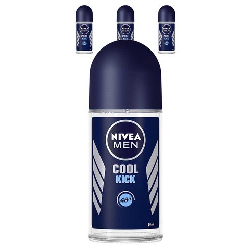 니베아 맨 쿨킥 롤온 데오드란트, 50ml, 4개