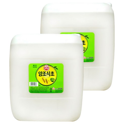 오뚜기 양조식초 18L, 2개