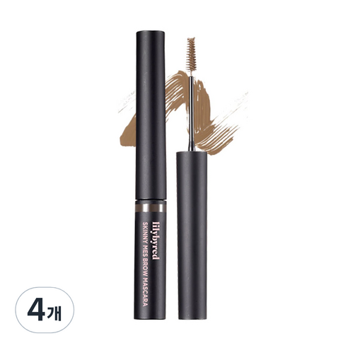 릴리바이레드 스키니메스 브로우 마스카라 3.5g, 04 그레이 브라운, 4개