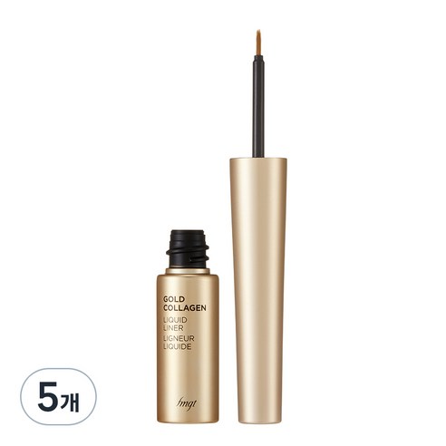 더페이스샵 골드 콜라겐 리퀴드 아이라이너 5.5g, 블랙, 5개