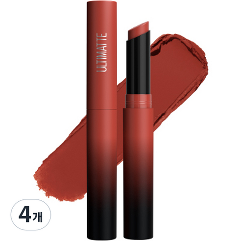 메이블린 뉴욕 얼티매트 립스틱 1.7g, 899 브릭 로즈, 4개