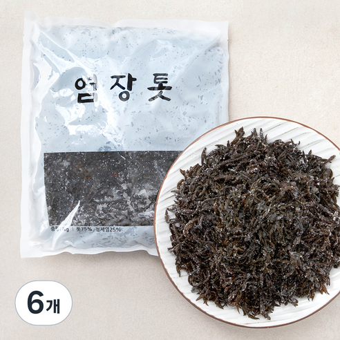 염장 톳, 1kg, 6개