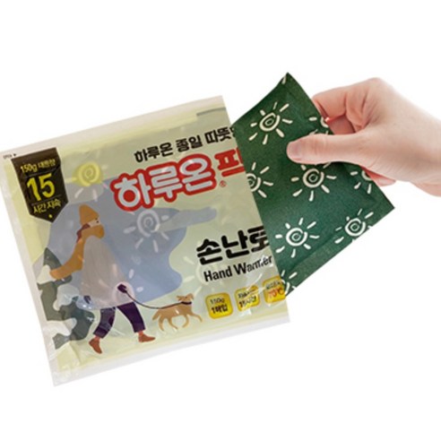 겨울철에 신선하게 따뜻함을 유지할 수 있는 GL 하루온팩 대용량 손난로형 핫팩