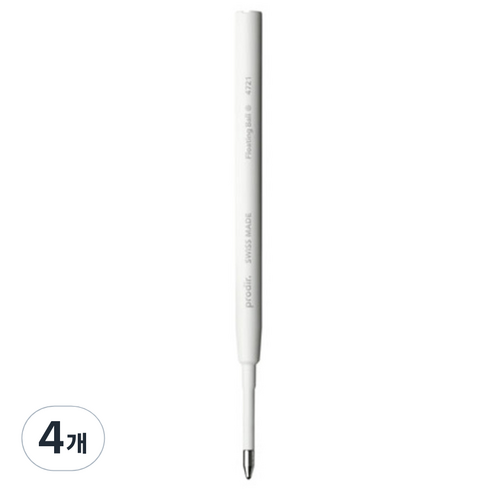프로디아 Floating Ball 볼펜심 1.0mm, 흑색, 4개