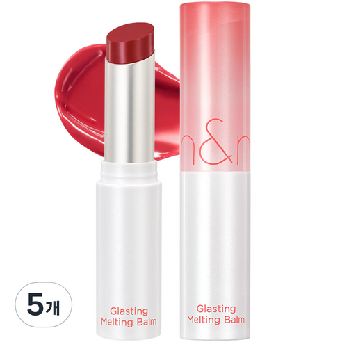 롬앤 글래스팅 멜팅 밤, 04 히피 베리, 3.5g, 5개