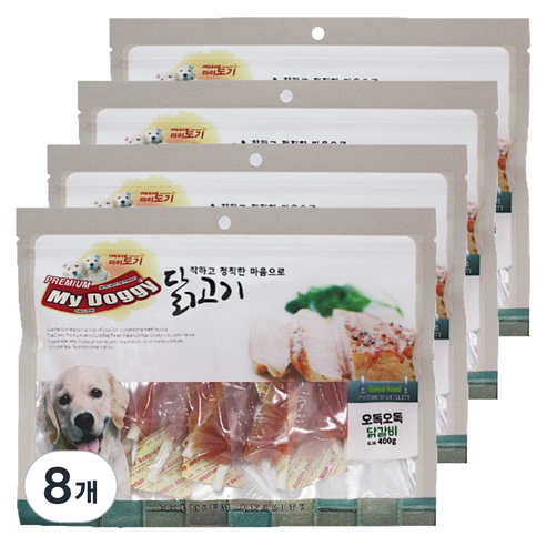 마이도기 프리미엄 강아지간식 400g, 닭갈비맛, 8개