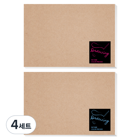 영아트 전문가 KF 스케치북 패드타입 2입, 8절, 35매, 4세트