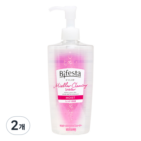 비페스타 미셀라 클렌징 워터 모이스트, 400ml, 2개