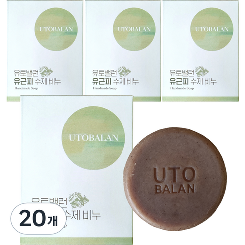 유토밸런 유근피 수제비누, 20개, 85g