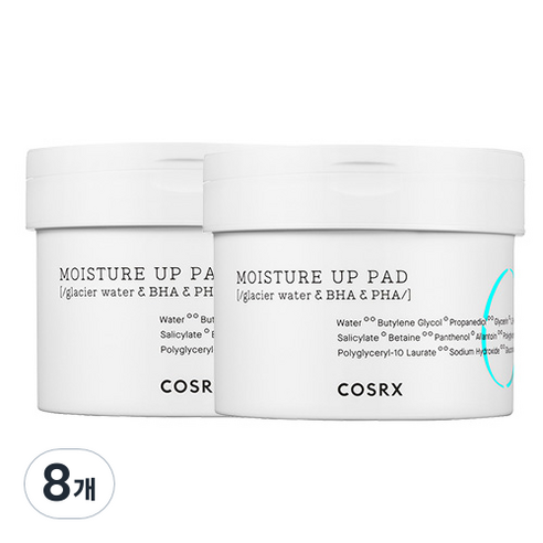 코스알엑스 원스텝 모이스쳐 업 토너 패드, 140ml, 8개