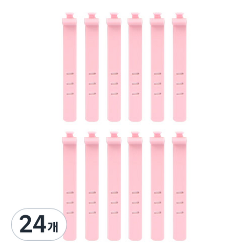 네이처안 실리콘 케이블정리 핑크, 24개