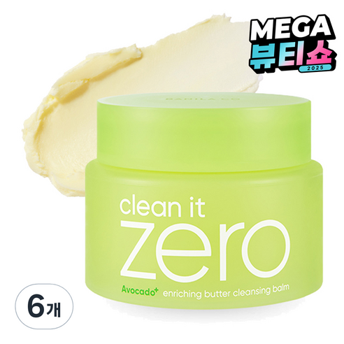 바닐라코 클린 잇 제로 인리칭 버터 클렌징밤, 100ml, 6개