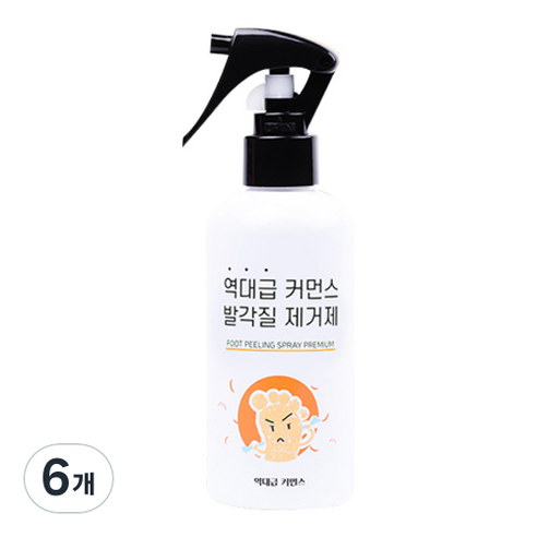 역대급커먼스 발각질 제거제 풋 필링 스프레이, 6개, 200ml