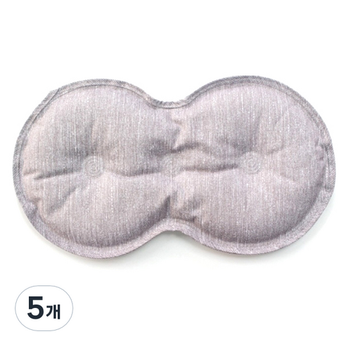 온미 냉온찜질팩 땅콩형 그레이, 5개