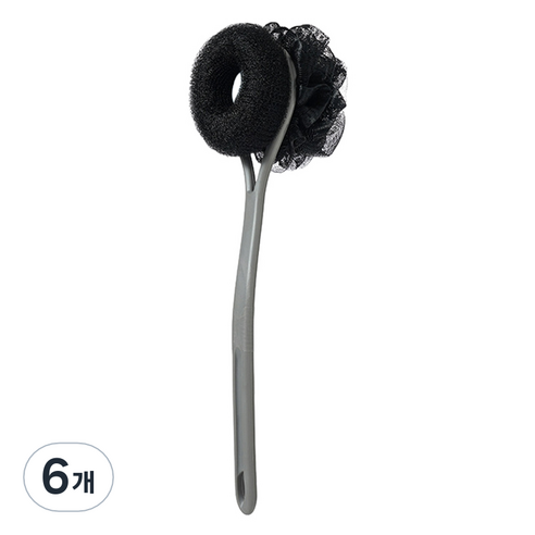 리버그린 뉴 스크럽 양면 바디브러쉬, 블랙, 1개입, 6개