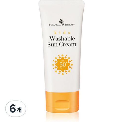 보타니컬테라피 키즈 워셔블 썬크림60ml, 60ml, 6개