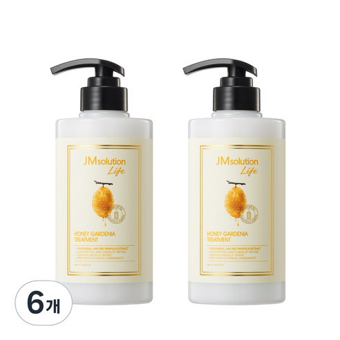 제이엠솔루션 라이프 허니 가드니아 트리트먼트 화이트플로럴 향, 6개, 500ml