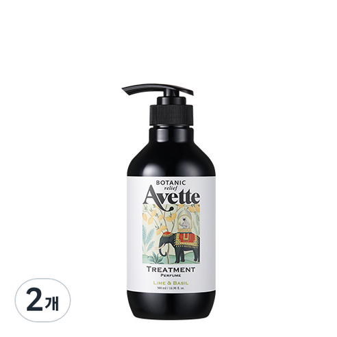 토니모리 아베뜨 보타닉 릴리프 라임 앤 바질 퍼퓸 헤어 트리트먼트, 500ml, 2개