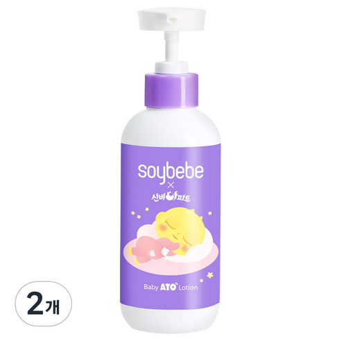 소이베베 신비아파트 유아용 세라마이드 아토 로션, 300ml, 2개