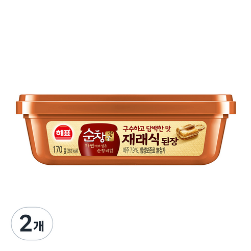 해표 순창궁 재래식 된장, 170g, 2개