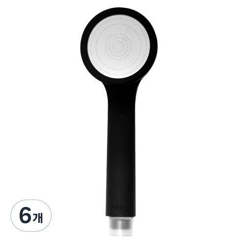 바스템 무광블랙 윈드 샤워기, 6개