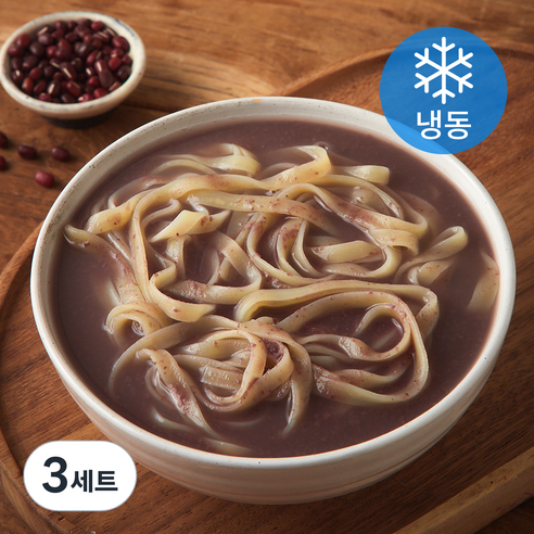 푸드컨테이너 팥물 800g + 칼국수 190g 세트 (냉동), 990g, 3세트