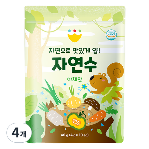 바맘 자연수 육수티백 야채맛 이유식 재료 10p, 40g, 4개