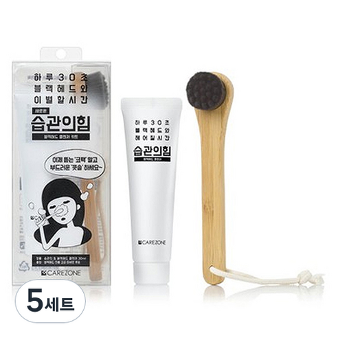 케어존 습관의 힘 블랙헤드 클렌저 세트 2종, 5세트