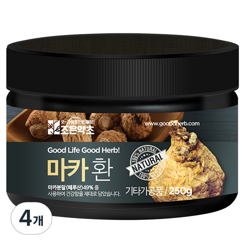 조은약초 프리미엄 마카환, 4개, 250g