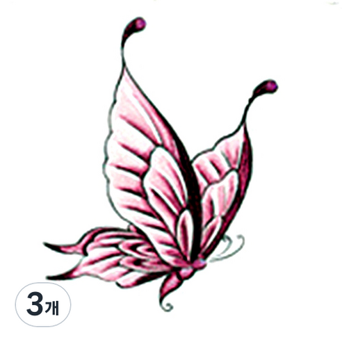 파티복닷컴 나비 웬디 타투 스티커, AC11, 3개
