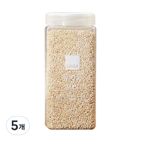 ORGA 유기농 보리, 800g, 5개