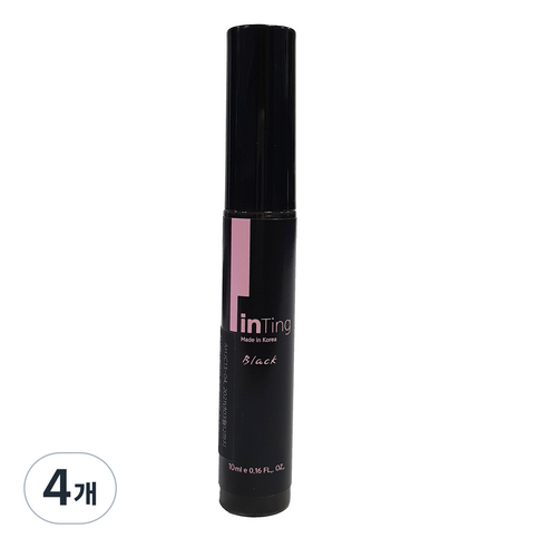 래쉬앤브로우 틴팅 속눈썹 코팅 영양제 Black, 10ml, 4개