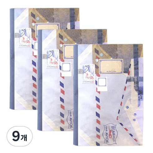 레드클라우디 Collage Note, 레터, 9개