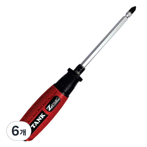 제스트 탱크 자석 양용 S2 전동BIT 함마 드라이버 Z-K9 6.35 6 x 100 mm, 6개