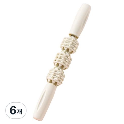 뉴립 릴렉스 마사지볼 스틱, 6개, 아이보리