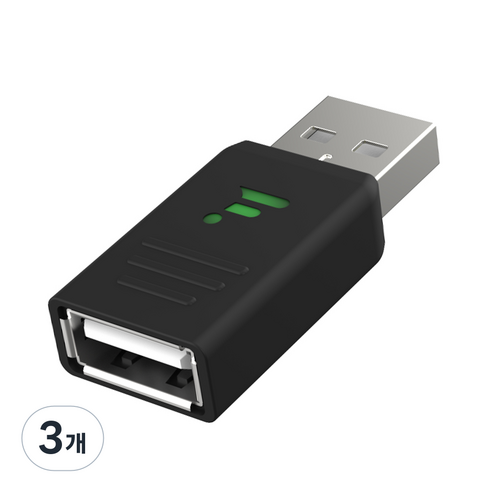 펀디안 USB DCP 변환 젠더, FD-EU02B, 3개