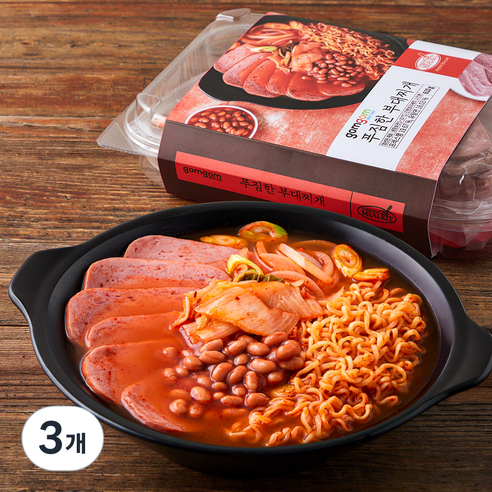 곰곰 푸짐한 부대찌개, 610g, 3개