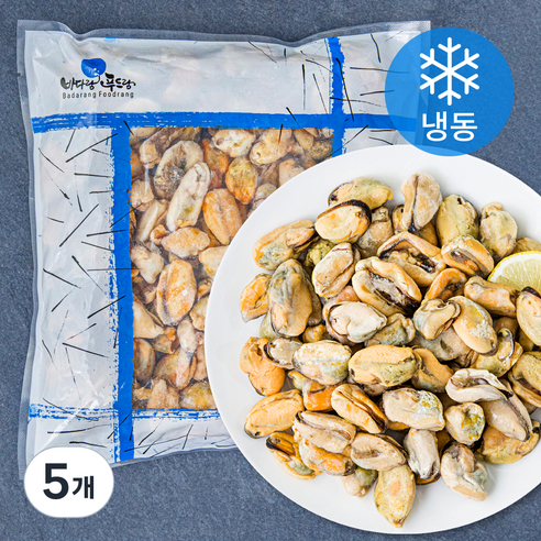 더더착한 자숙 홍합살 (냉동), 500g, 5개