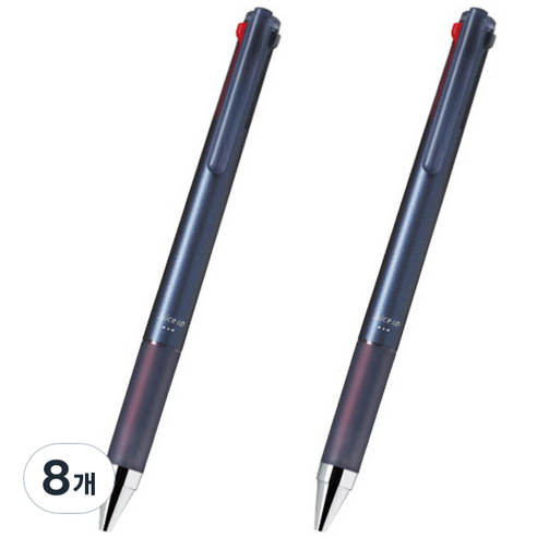 파이롯트 다기능 젤잉크 쥬스업 3색 다색펜 0.4mm, 미드나잇, 8개