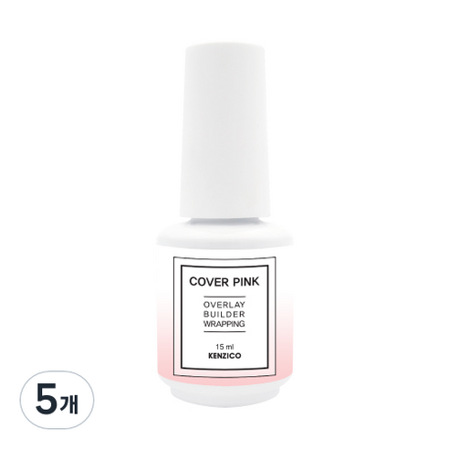 켄지코 커버 빌더 젤네일 15g, 핑크, 5개