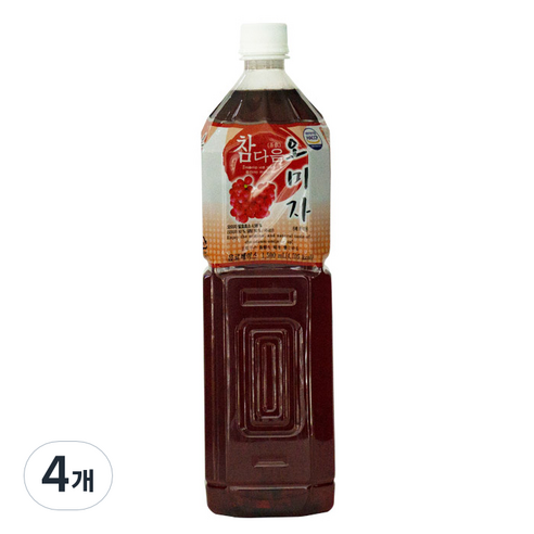 참다음 오미자 농축액, 1.5L, 4개