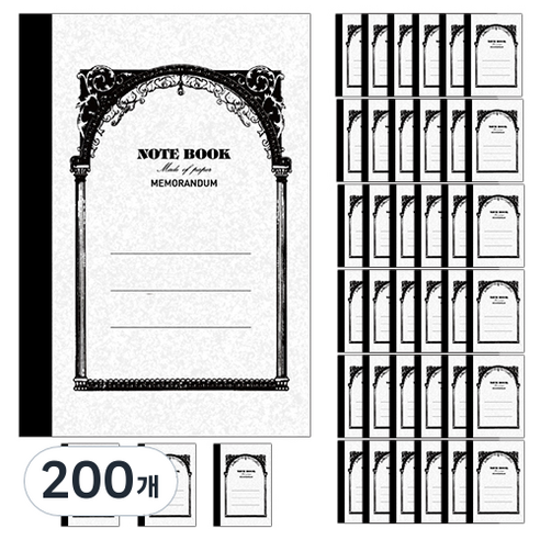 펜피아 300 비망수첩 20매, 혼합색상, 200개