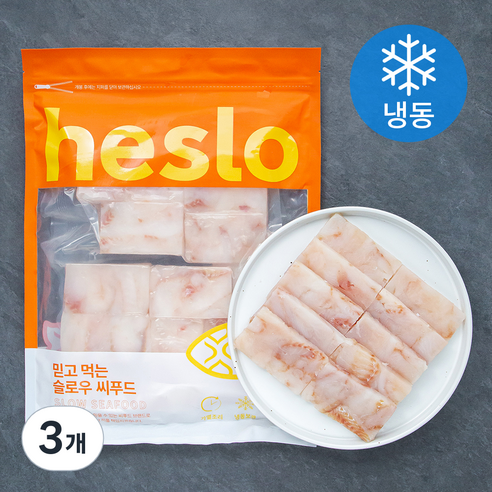 해슬로 선동네모명태살 전 / 까스용 사각절단 (냉동), 1kg, 3개