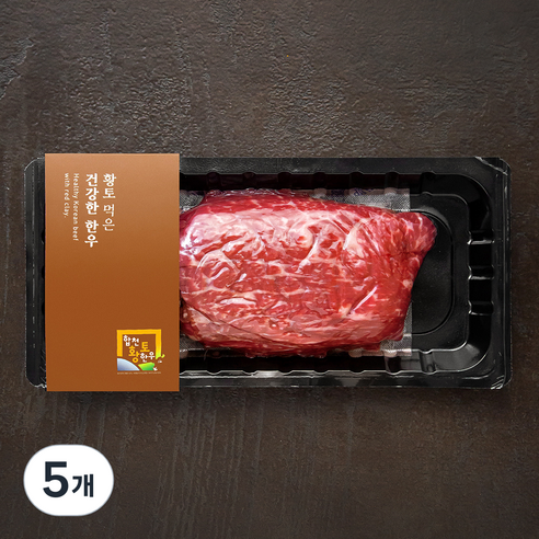 합천황토한우 1+등급 소고기 샤브샤브용 (냉장), 300g, 5개
